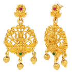 Peora Royal Lakshmi Temple Necklace Set - Gold