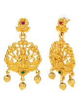 Peora Royal Lakshmi Temple Necklace Set - Gold