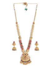 Peora Maharani Lakshmi Haram Set - Gold