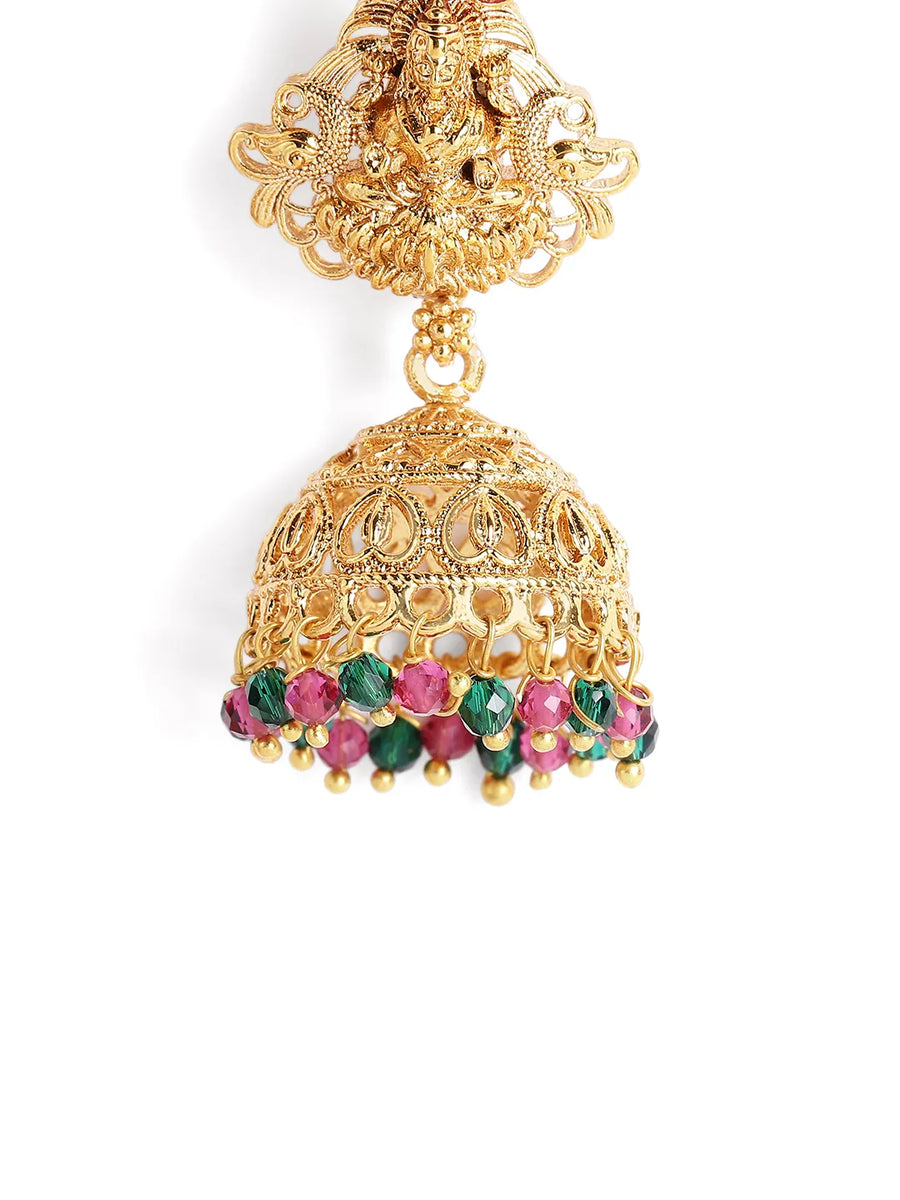Peora Maharani Lakshmi Haram Set - Gold