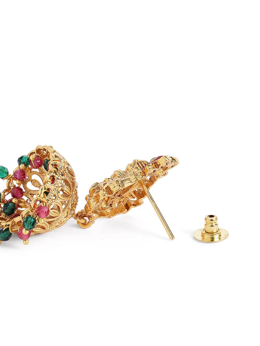 Peora Maharani Lakshmi Haram Set - Gold