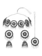 Shining Moon Silver Necklace Set