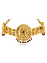 Golden Glow Colourful Choker Set