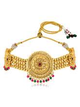 Golden Glow Colourful Choker Set