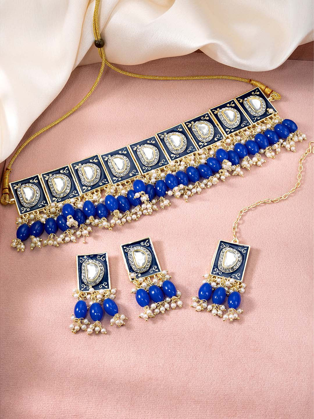 Celestial Blue Glow Choker Set