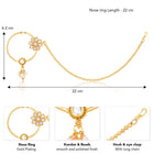Kundan Studded Nathiya by Peora – Regal Ethnic Charm