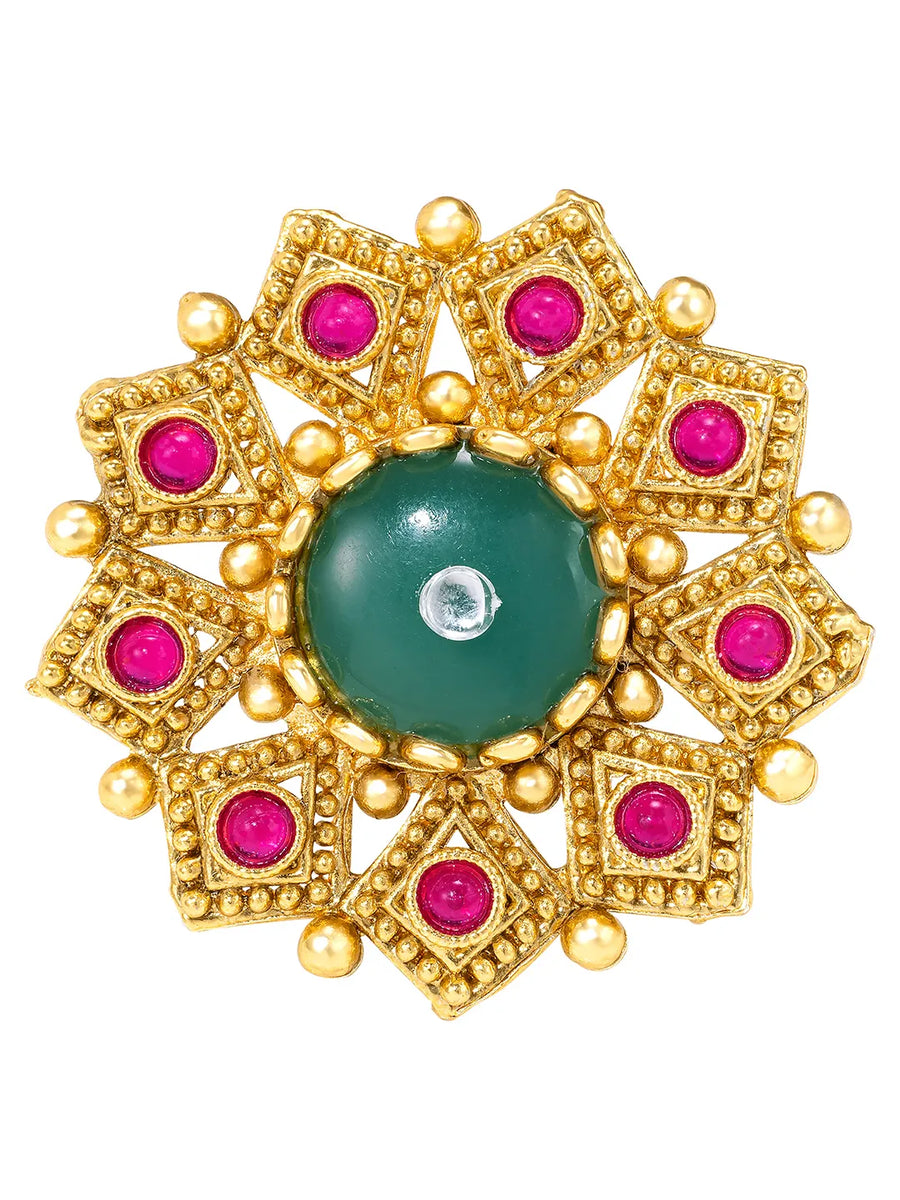 Gold Plated Imperial Floral Ring