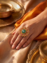 Gold Plated Imperial Floral Ring