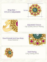 Gold Plated Imperial Floral Ring