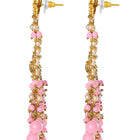Traditional Kundan Chandbali Earrings - Gold-Pink