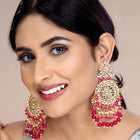 Bright Dangle Drop Earrings Vibrance - Rani Pink