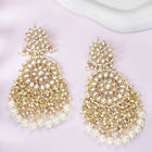 Bright Dangle Drop Earrings Vibrance - White