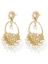 Peora Pearl Glow Chandbali Earrings - Gold