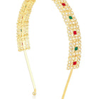 Royal Kundan Hair Band – Majestic Ethnic Hair Accessory | Peora

