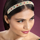 Royal Kundan Hair Band – Majestic Ethnic Hair Accessory | Peora

