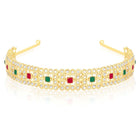 Royal Kundan Hair Band – Majestic Ethnic Hair Accessory | Peora

