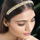 Kundan Crystal Hair Band – Sparkling Ethnic Hair Accessory | Peora

