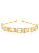 Elegant Kundan Crystal Hair Band