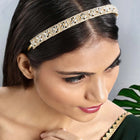 Kundan Studded Hair Band – Exquisite Bridal Hair Accessory | Peora

