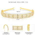 Kundan Studded Hair Band – Exquisite Bridal Hair Accessory | Peora

