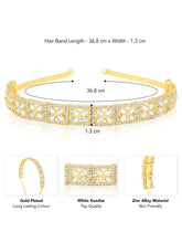 Kundan Studded Hair Band – Exquisite Bridal Hair Accessory | Peora

