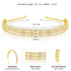 Kundan Studded Hair Band – Royal Ethnic Hair Accessory | Peora

