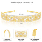 Kundan Stone Hair Band – Elegant Ethnic Hair Accessory | Peora

