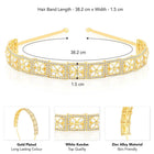 Kundan-Studded Hair Band – Regal Hair Accessory for Ethnic Looks | Peora

