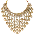 Gold Plated Crystal Festive Bridal Necklace Set