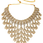 Gold Plated Crystal Festive Bridal Necklace Set