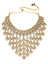 Gold Plated Crystal Festive Bridal Necklace Set