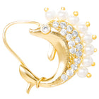 Gold Plated Pearl Adorned Dolphin Nath