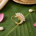 Gold Plated Pearl Adorned Dolphin Nath