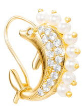 Gold Plated Pearl Adorned Dolphin Nath
