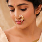 Gold Plated Heritage Pearl Nath