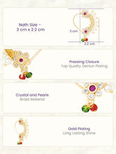 Gold Plated Heritage Pearl Nath