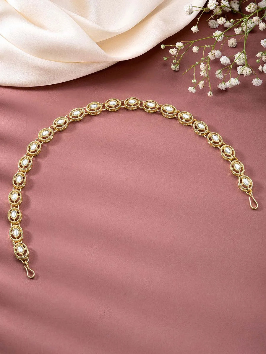 Synthetic Stones Sheesh Patti – Ethnic Glamour for Bridal Looks | Peora

