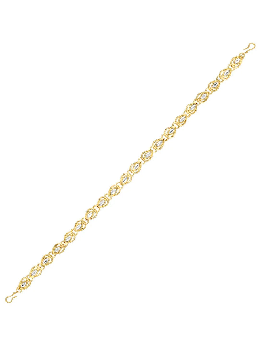 Synthetic Stone Sheesh Patti – Radiant Headpiece for Brides | Peora

