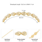 Synthetic Stones Sheesh Patti – Traditional Shine for Bridal Elegance | Peora

