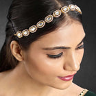 Synthetic Stone Sheesh Patti – Sparkling Bridal Headpiece | Peora

