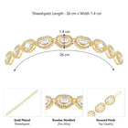 Synthetic Stone Sheesh Patti – Sparkling Bridal Headpiece | Peora

