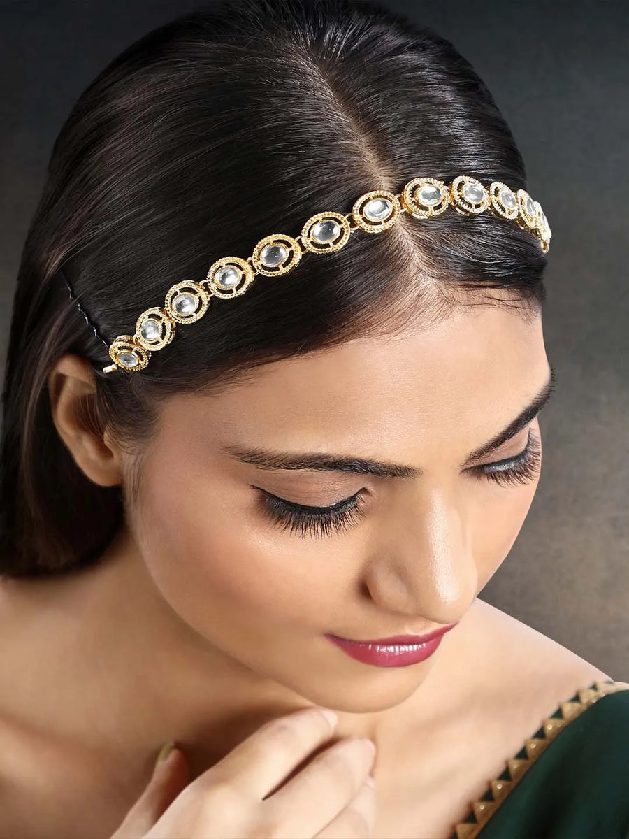 Sheesh Patti – Elegant Bridal Forehead Jewellery | Peora


