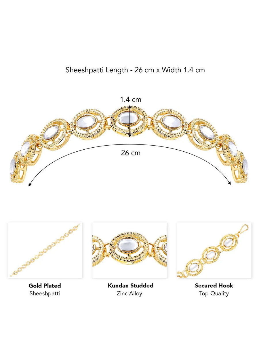 Sheesh Patti – Elegant Bridal Forehead Jewellery | Peora

