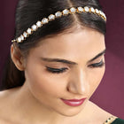 Synthetic Stones Sheesh Patti – Sparkling Traditional Headpiece | Peora

