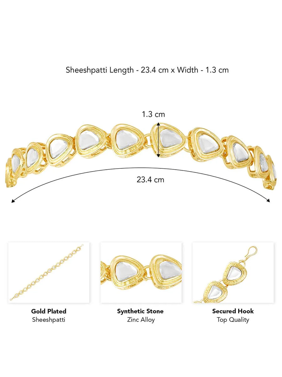 Traditional Synthetic Stone Sheesh Patti