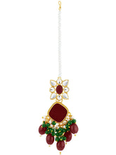 Peora Maharani Kundan Necklace Set - Gold