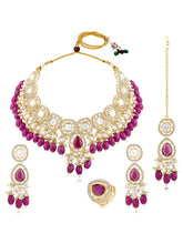 Dark Pink Delight Necklace Set