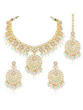 Rosy Glow & Minty Charm Necklace Set