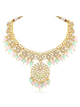 Rosy Glow & Minty Charm Necklace Set