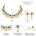 Vintage Jade Short Necklace Set - Green